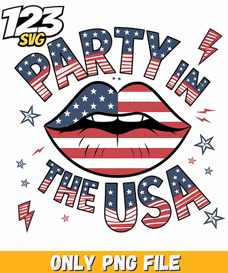 party in the usa png 2, party in the usa png, party in the usa 4th july png - 123SVG Store