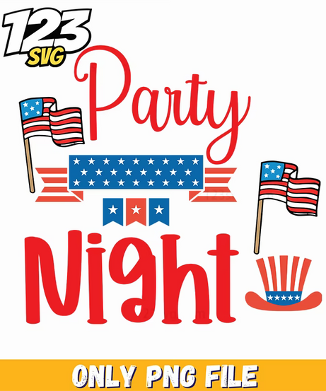 party night flags ribbon uncle sam hat png, american flags party decorations, patriotic party decorations ideas - 123SVG Store