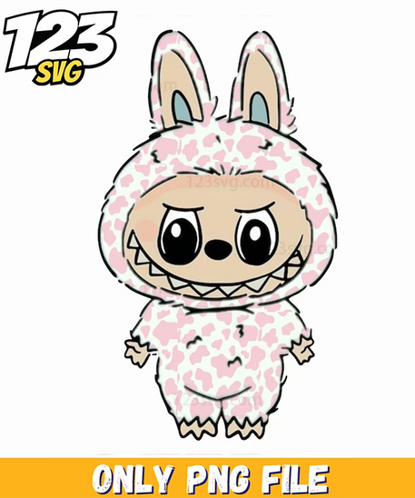 pastel bunny labubu png, adorable labubu pastel bunny, pink labubu bunny pastel cute - 123SVG Store