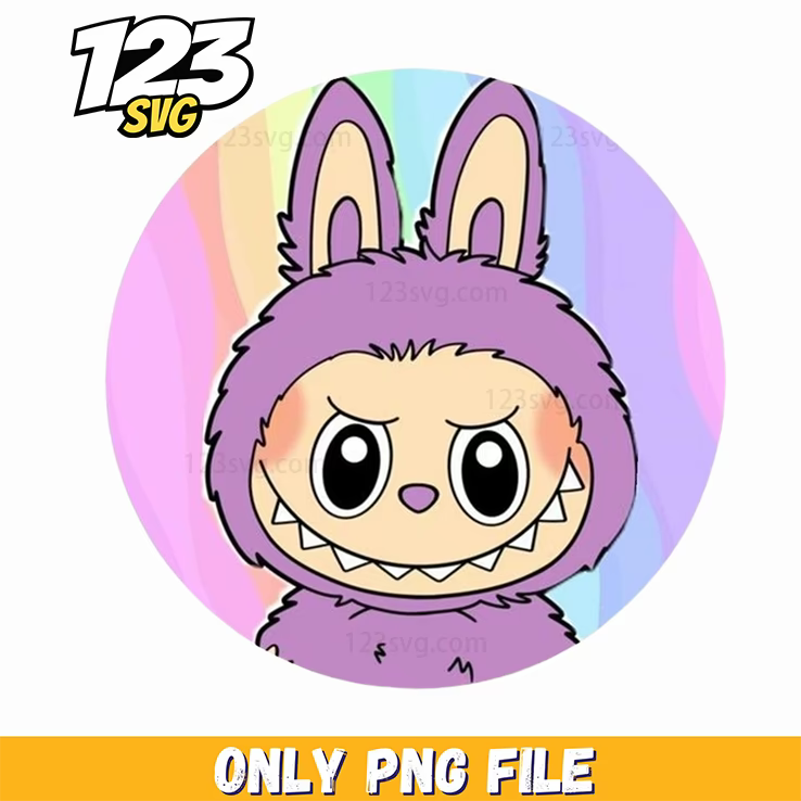 pastel rainbow labubu png, labubu blind box png, cartoon characters png - 123SVG Store