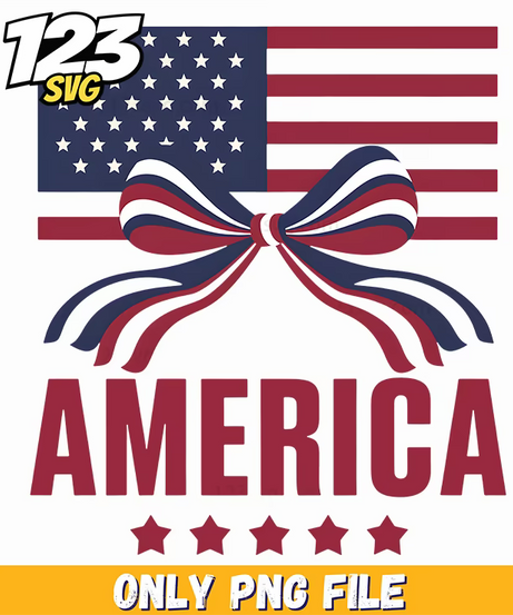 patriotic flag bow png, patriotic bow tie png, usa cherry bow tie png - 123SVG Store