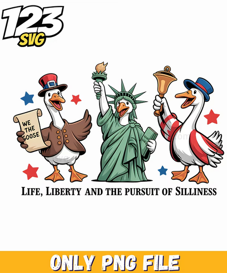 patriotic goose clipart png, patriotic clipart png, patriotic goose clipart - 123SVG Store