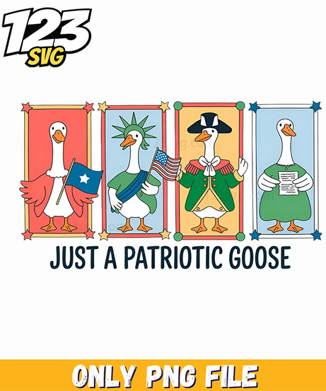 patriotic goose vintage style png, vintage style patriotic goose png, patriotic vintage style goose png - 123SVG Store