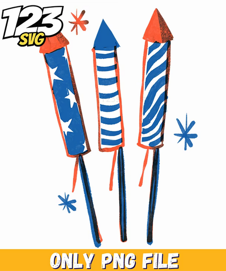 patriotic rocket firecrackers element pack png, korean cartoon png, modern vibes boys png - 123SVG Store