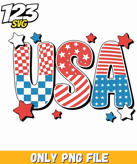 patterned usa letters png, usa pattern letters, usa letters pattern - 123SVG Store