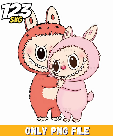 pink bunny couple png, pink bunny png couple, pink bunny couple vector - 123SVG Store