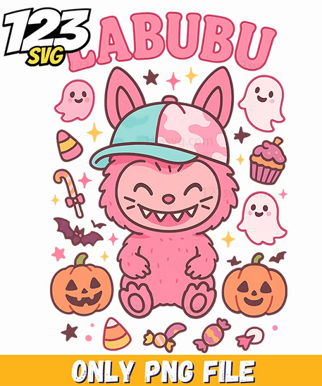 pink halloween bunny png, halloween bunny png, pink bunny halloween costume - 123SVG Store