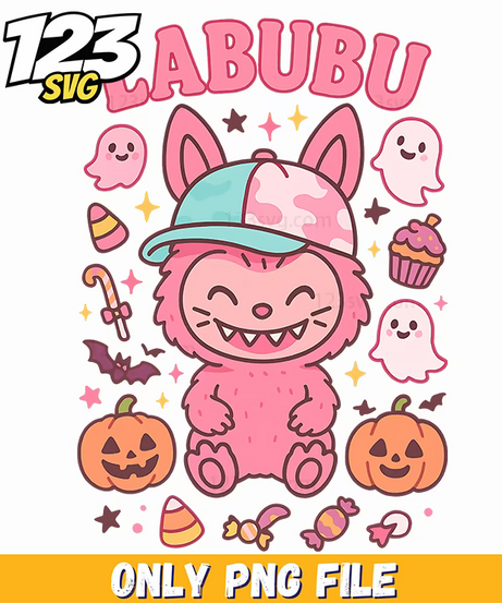 pink halloween bunny png, halloween bunny png, pink bunny halloween costume - 123SVG Store