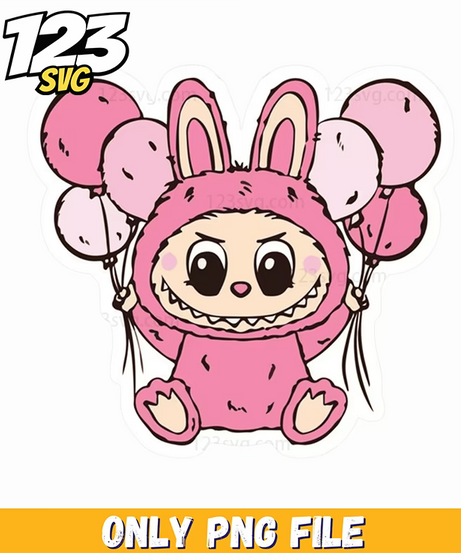 pink koala labubu png, labubu png, labubu koala - 123SVG Store