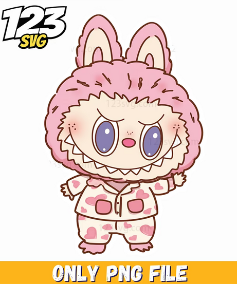pink plaid labubu png, labubu labubu png download, labubu plaid png - 123SVG Store