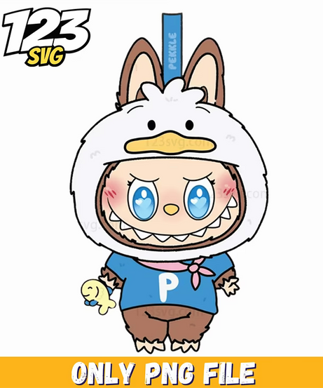 pocoyo labubu png, labubu and pocoyo, pocoyo labu bu - 123SVG Store
