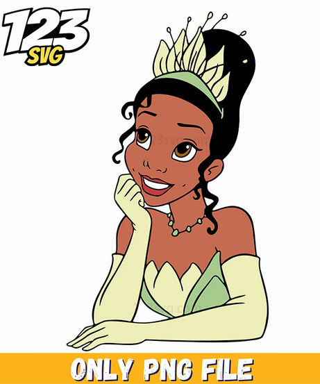 prince naveen and tiana, princess and the frog characters, tiana and prince naveen love story - 123SVG Store