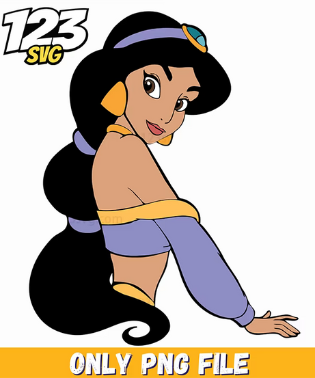 princess jasmine red outfit, princess jasmine red carpet, princess jasmine red dress - 123SVG Store