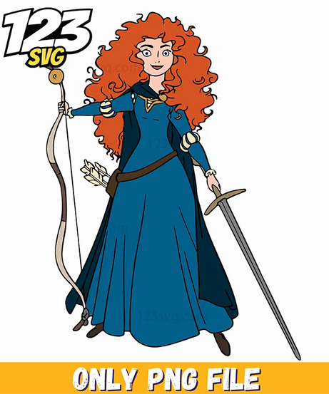 princess merida dress, merida costume princess, merida princess dress up - 123SVG Store