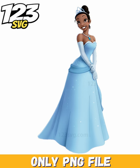 princess tiana dress, tiana disney ball gown, tiana princess disney dress - 123SVG Store