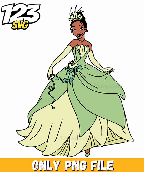 princess tiana images, the princess and the frog princess tiana, princess tiana from the princess and the frog - 123SVG Store
