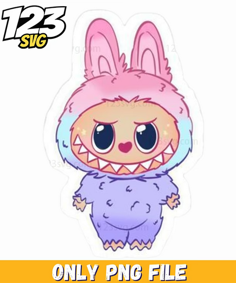 purple bunny sticker png, cute purple bunny stickers, purple bunny transparent png - 123SVG Store