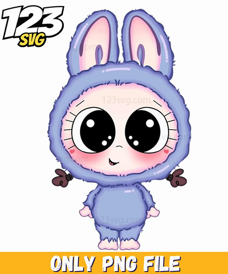 purple cute labubu png, labubu cute png, labubu cute cartoon - 123SVG Store