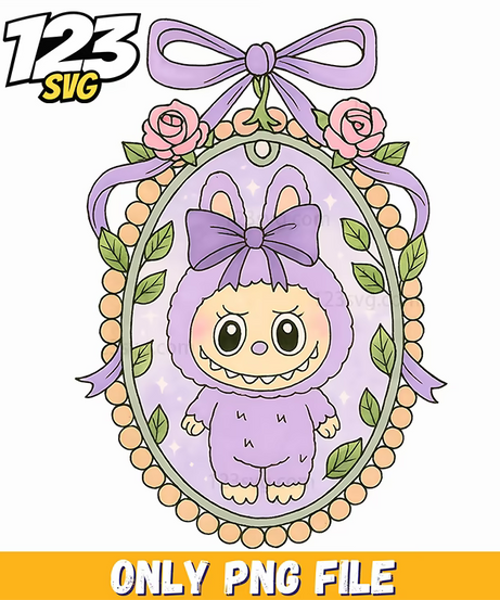 purple floral portrait png, floral portrait background png, floral portrait clipart - 123SVG Store