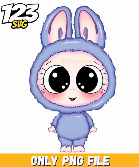 purple labubu png, labubu png, labubu png character - 123SVG Store