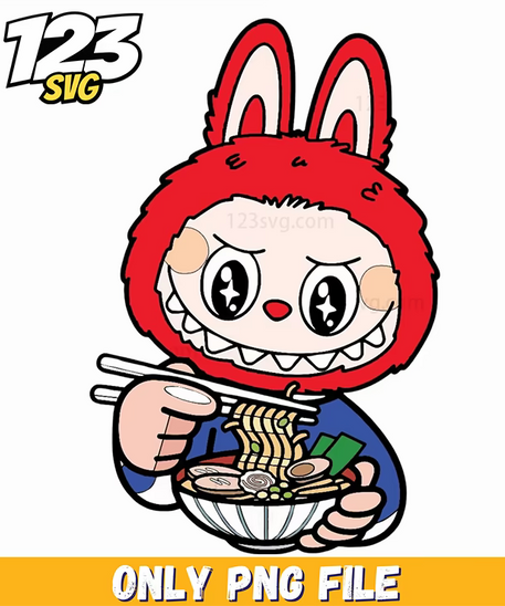 ramen noodle labubu png, tonkotsu ramen recipes, labubu instant ramen - 123SVG Store