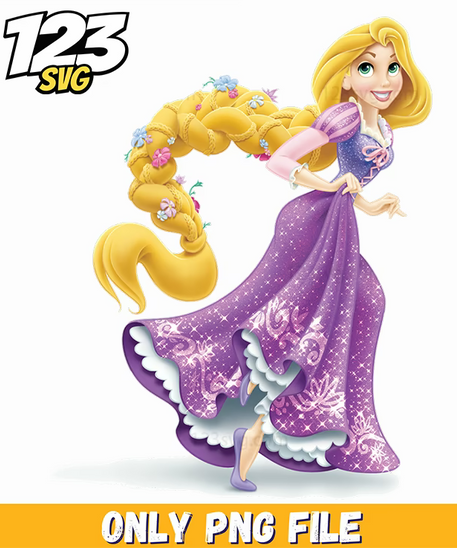 rapunzel flower, tangled flower crown, disney rapunzel flower - 123SVG Store