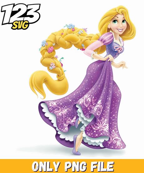 rapunzel flower, tangled flower crown, disney rapunzel flower - 123SVG Store