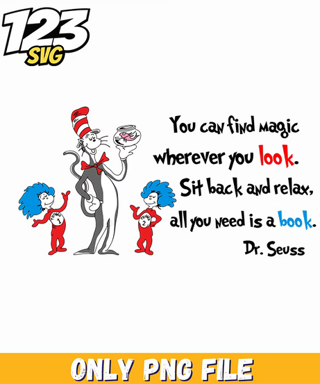 read know learn growth dr seuss png, father figure png, funny – father figure png - 123SVG Store