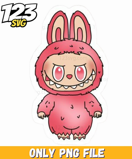red bunny sticker png, bunny sticker png, cute bunny sticker png - 123SVG Store