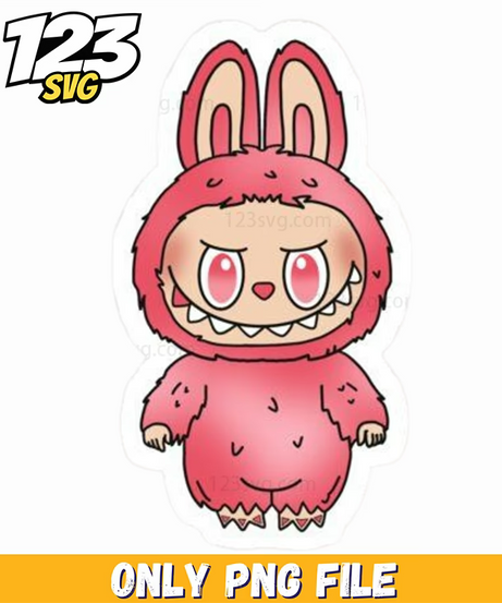 red bunny sticker png, bunny sticker png, cute bunny sticker png - 123SVG Store