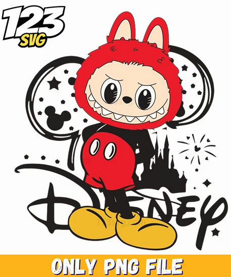 red cartoon mouse labubu png, cartoon mouse png, labubu mouse cartoon - 123SVG Store
