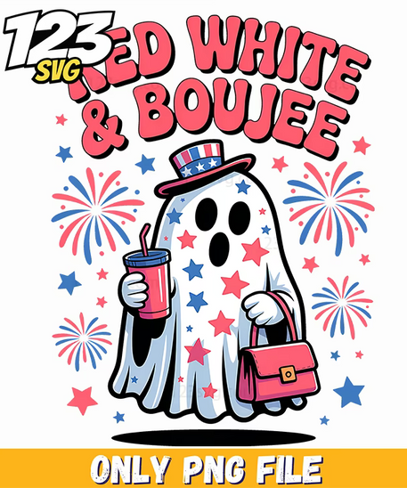 red white and boujee ghost purse png, white and boujee ghost purse png, boujee ghost purse png - 123SVG Store