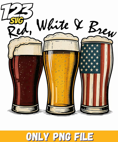 red white and brew usa png, red white and brew, usa red white and brew - 123SVG Store