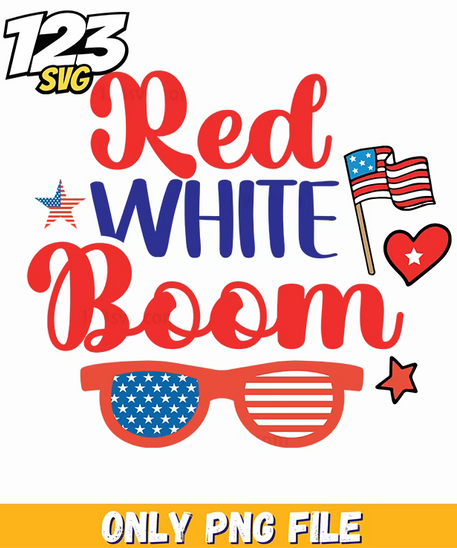 red white boom flags sunglasses hearts png, white and red flags, red and white boom flags - 123SVG Store