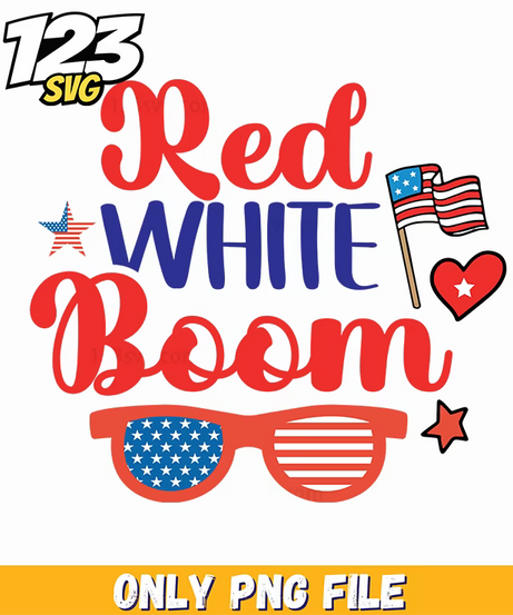 red white boom flags sunglasses hearts png, white and red flags, red and white boom flags - 123SVG Store