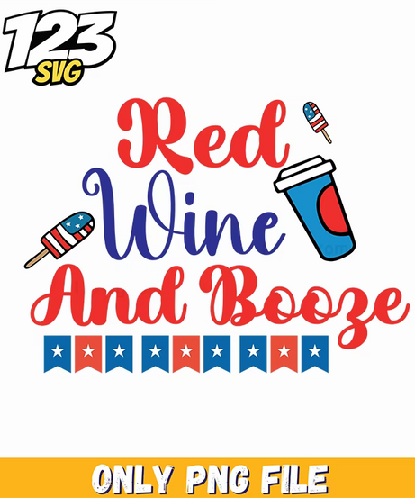 red wine and booze popsicle drink bunting png, boozy popsicle bunting, popsicle drink party bunting - 123SVG Store