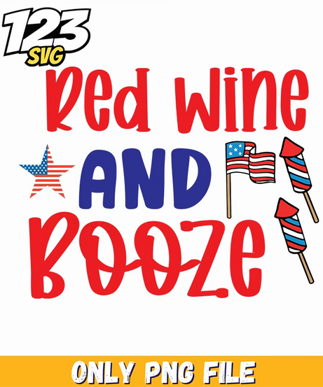 red wine and booze star flags rockets png, free star flag png, star flag rocket png - 123SVG Store