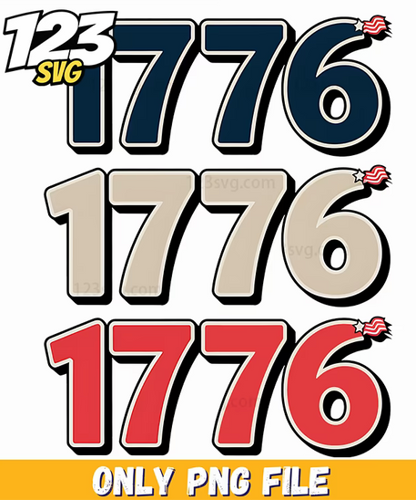 retro 1776 png, 1776 retro illustration, 1776 retro style - 123SVG Store