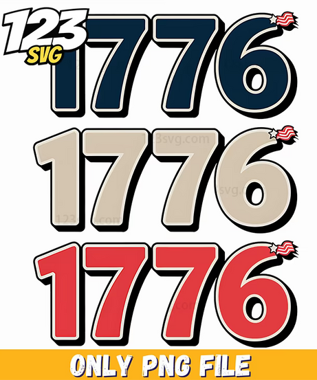 retro 1776 png, 1776 retro illustration, 1776 retro style - 123SVG Store