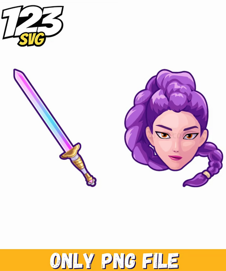 rumi face, kpop demon hunter png, kpop demon hunter png - 123SVG Store