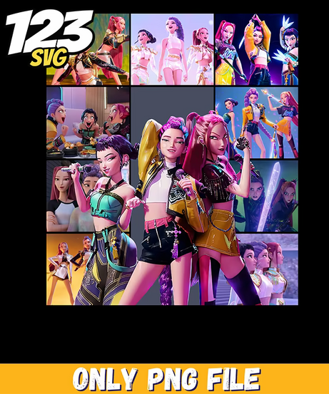 rumi from kpop demon hunters, kpop demon hunters characters, kpop demon hunters character list - 123SVG Store