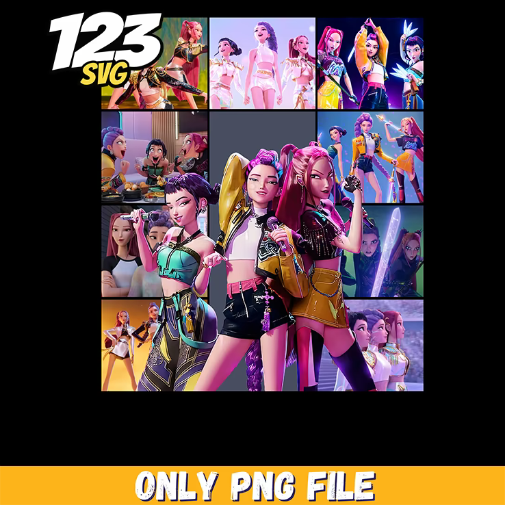 rumi from kpop demon hunters, kpop demon hunters characters, kpop demon hunters character list - 123SVG Store