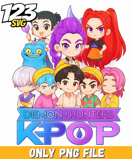 rumi kpop demon hunters characters 2, kpop band manhwa png, demon hunter kpop - 123SVG Store