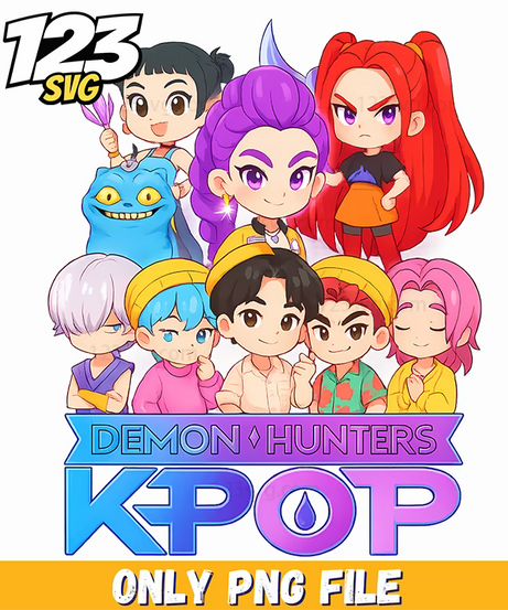 rumi kpop demon hunters characters 2, kpop band manhwa png, demon hunter kpop - 123SVG Store