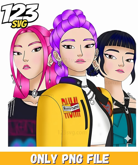 rumi kpop demon hunters characters, kpop demon hunter characters, kpop demon hunters - 123SVG Store