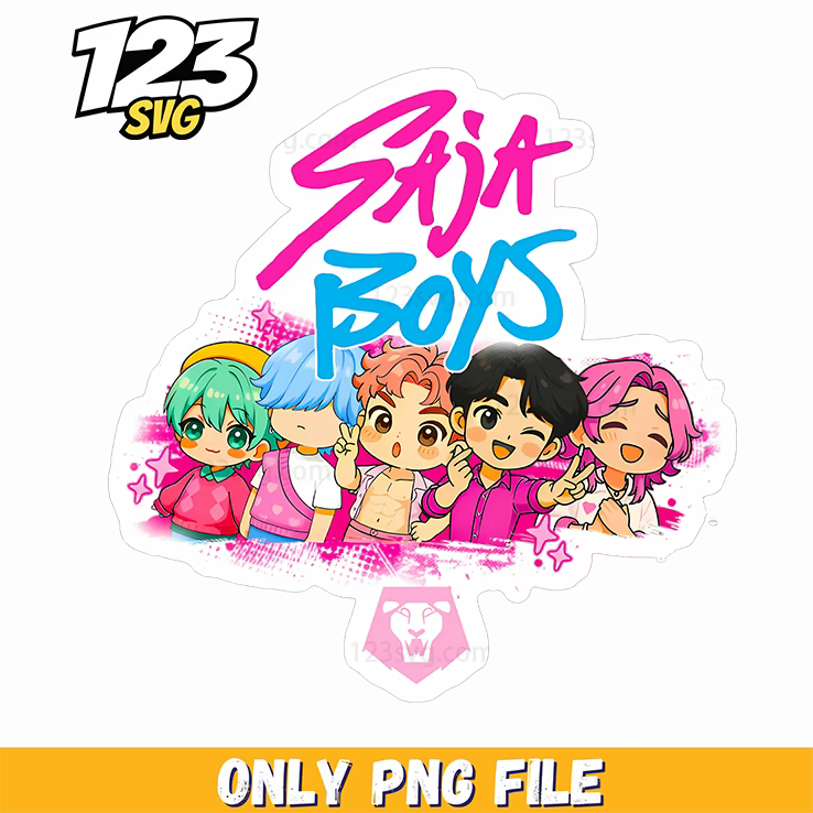 saja boys team design png, korean cartoon png, modern vibes boys png - 123SVG Store
