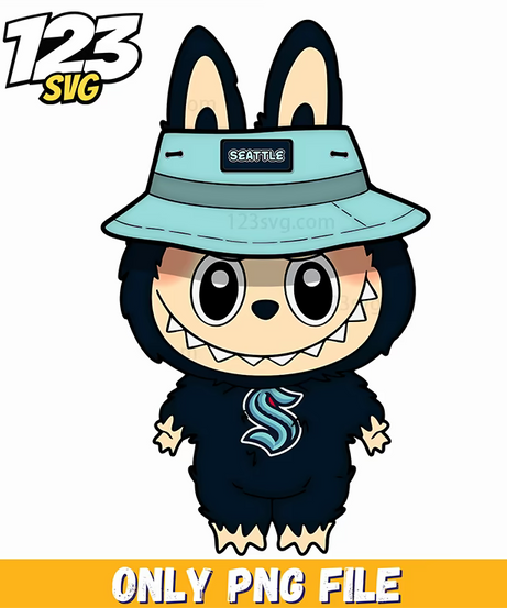 seattle sports labubu png, seattle sports labubu, sports labubu seattle - 123SVG Store
