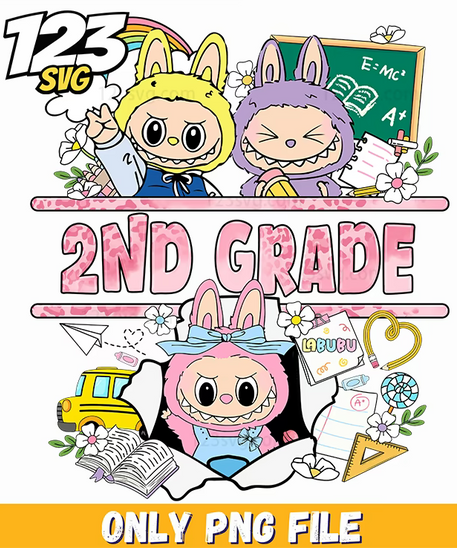 second grade labubu png funny, labubu funny png, labubu second grade - 123SVG Store