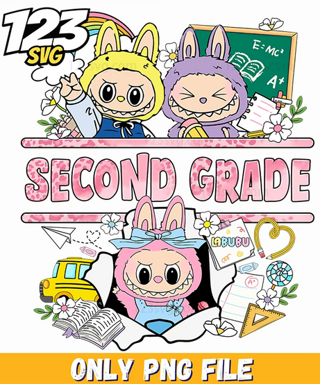 second grade labubu png, labubu characters png, labubu png hd - 123SVG Store