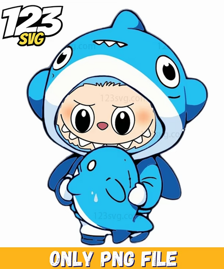 shark labubu png, labubu png, labubu png characters - 123SVG Store